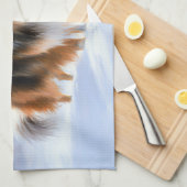 ザラザラザラ雪のクリスマス キッチンタオル (四つ折り)