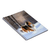 ザラザラザラ雪のクリスマス ノートブック (右側)