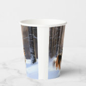 ザラザラザラ雪のクリスマス 紙コップ (右)