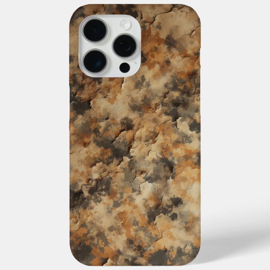ザラザラ砂漠、テクスチャ迷彩柄、堅牢なデザイン Case-Mate iPhoneケース (裏面)