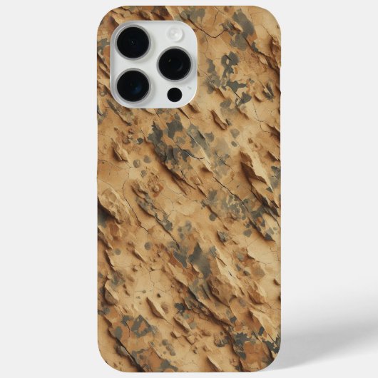 ザラザラ砂漠、テクスチャ迷彩柄、堅牢なデザイン Case-Mate iPhoneケース (裏面)