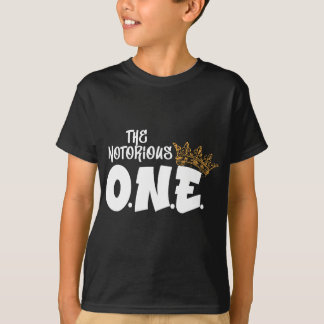 ザラスタッドワンファースト誕生日ヒップホップ衣装ボー Tシャツ