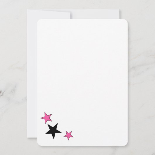 ザラストディスコ女性のカーボーイバチェロレッテ 招待状 (裏面)