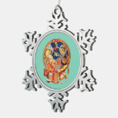 ザラストパッケージスノーフレークオーナメント スノーフレークピューターオーナメント (右)