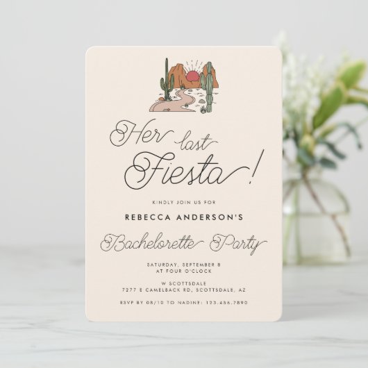 ザラストフィエスタデザートカボスバチェロレッテ 招待状 (スタンド正面)