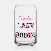 ザラストロデオディスコ女性のカーボーイバチェロレッテ ガラス缶 (正面)