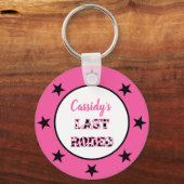 ザラストロデオディスコ女性のカーボーイバチェロレッテ キーホルダー (正面)