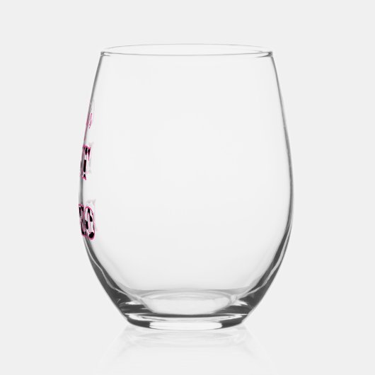 ザラストロデオディスコ女性のカーボーイバチェロレッテ ステムなしワイングラス (左)