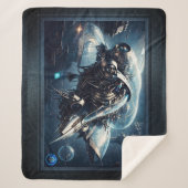 ザラスピアンダイナモールドローンAIアートby Xzendor7 シェルパブランケット (正面)