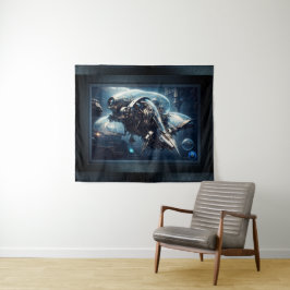 ザラスピアンダイナモールドローンAIアートby Xzendor7 タペストリー