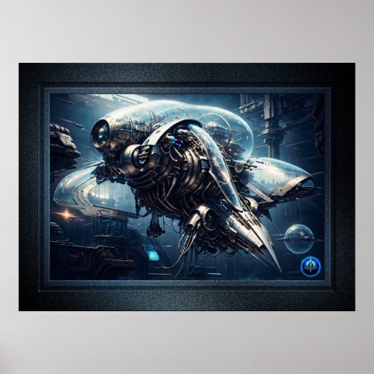 ザラスピアンダイナモールドローンAIアートby Xzendor7 ポスター (正面)