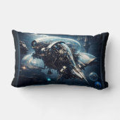 ザラスピアンダイナモールドローンAIアートby Xzendor7 ランバークッション (裏面)