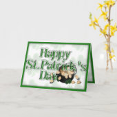 ザラッキークローバー&金ゴールドポット カード (黄色い花)