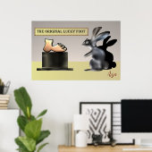 ザラッキー足バイアンジョラフィン ポスター (ホームオフィス)