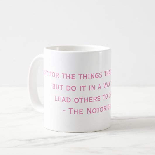 ザラッサドラーグRBG引用文マグ コーヒーマグカップ (正面左)