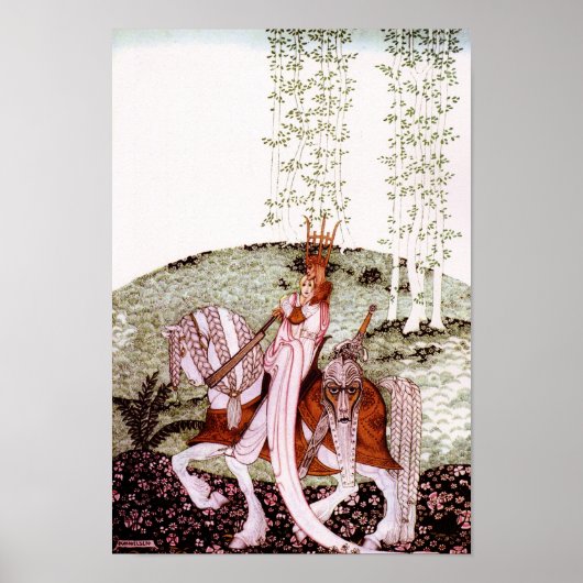 ザラッシーと彼女のゴッドマザーファインアートプリント ポスター (正面)