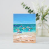 ザラットレースビーチはがき ポストカード (スタンド正面)