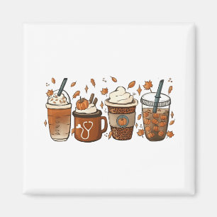 ザラテシーズンカボキンスパイスコーヒー秋 マグネット
