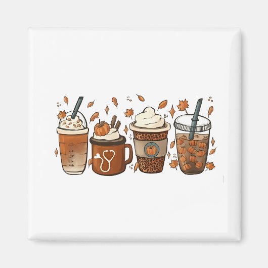 ザラテシーズンカボキンスパイスコーヒー秋 マグネット (正面)