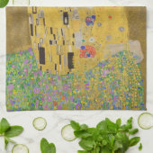 ザラバーズエンスバイキスをするグスタフクリムト キッチンタオル (折り畳み)