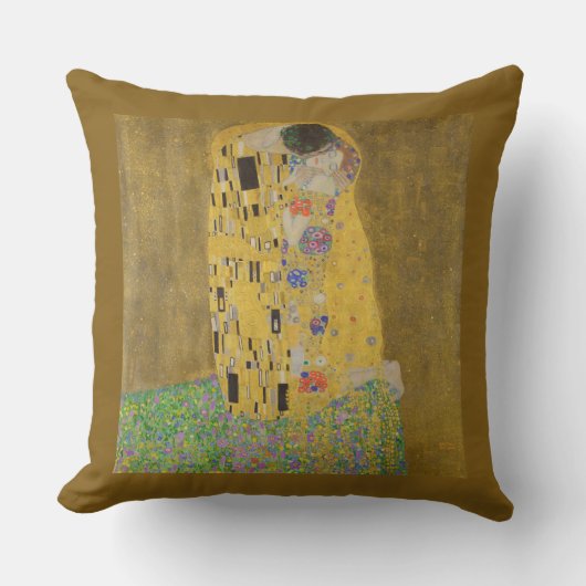 ザラバーズエンスバイキスをするグスタフクリムト クッション (正面)