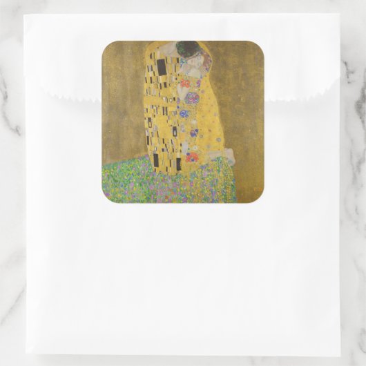 ザラバーズエンスバイキスをするグスタフクリムト スクエアシール (バッグ)