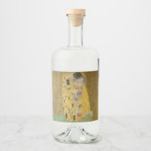 ザラバーズエンスバイキスをするグスタフクリムト リキュールボトルラベル (正面)