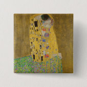 ザラバーズエンスバイキスをするグスタフクリムト 缶バッジ (正面)