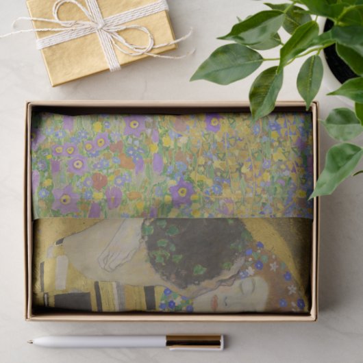 ザラバーズエンスバイキスをするグスタフクリムト 薄葉紙 (ギフト)