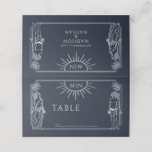 ザラバーズシルバータロットカー結婚ド プレイスカード (外部開封)