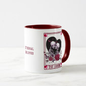 ザラバーズスケルトンカップルのバレンタインデー マグカップ (正面右)