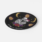 ザラバーズスケルトンカップルゴシックタロット ペーパープレート (アングル)