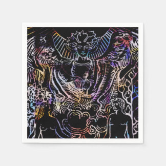 ザラバーズタロットカードブラック スタンダードカクテルナプキン