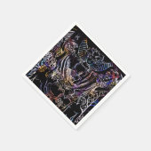 ザラバーズタロットカードブラック スタンダードカクテルナプキン (角)