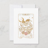 ザラバーズタロットカードヴィンテージスカルハロウィーンゴシック 出欠カード (正面)