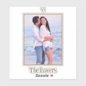 ザラバーズタロットカード |ハッピーカップルの写真 シール (シート)