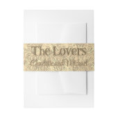 ザラバーズタロットカード |写真と名前の金ゴールド 招待状ベリーバンド (正面例)