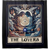 ザラバーズタロット天男女霊長類 シャワーカーテン (正面)