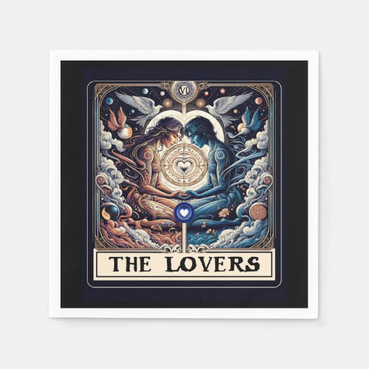 ザラバーズタロット天男女霊長類 スタンダードカクテルナプキン (正面)