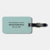 ザラバーズ専攻のアルカナタロットカード ラゲッジタグ (裏面横)