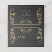 ザラバーズ金ゴールドタロットカー結婚ド プレイスカード (外部開封)