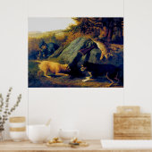 ザラビットハンターズトマス・ヒューズ・ハインクリー1850 ポスター (キッチン)