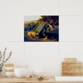 ザラビットハンターズトマス・ヒューズ・ハインクリー1850 ポスター (キッチン)