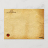 ザラビットモノグラム ポストカード (裏面)