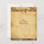 ザラビットモノグラム 招待状 (裏面)