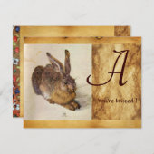 ザラビットモノグラム 招待状 (正面/裏面)