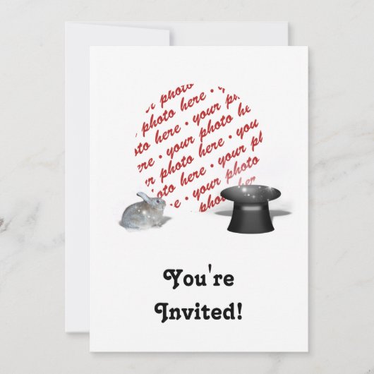 ザラビット&ザ魔法ハットフォトフレーム 招待状 (正面)