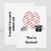 ザラビット&ザ魔法ハットフォトフレーム 招待状 (正面/裏面)