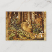 ザラビット（若いウサギ）モノグラム 名刺 (裏面)