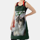 ザラフなコリーのクリスマスプレゼント エプロン (インサイチュ)